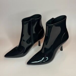 Jeffrey Campbell Puddles Pointed-toe heeled ankle rain boot size 7